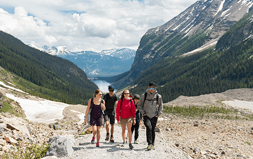 Guided backcountry hiking and technical mountain climbing trips with Alpine Air.