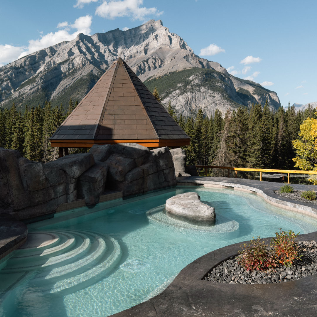 Outdoor Hot Pools in Banff at Hotel Canoe & Suites