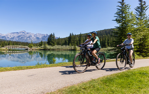 Bike rentals and hiking gear for the family at Ultimate Sports in Banff National Park.